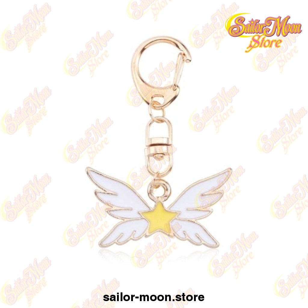sailor moon cat mouse star wand heart angel wings pendants keychains style 6 708 - Sailor Moon EU Store