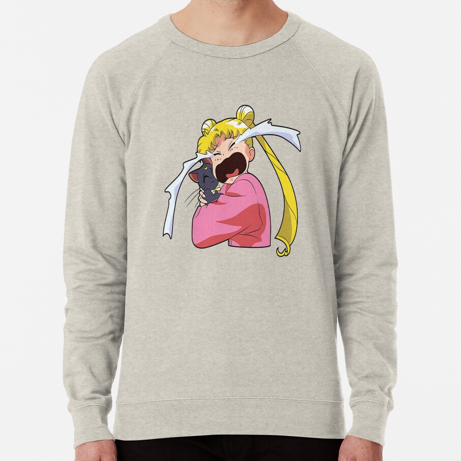 ssrcolightweight sweatshirtmensoatmeal heatherfrontsquare productx1000 bgf8f8f8 36 - Sailor Moon EU Store