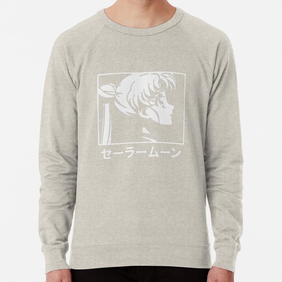 ssrcolightweight sweatshirtmensoatmeal heatherfrontsquare productx1000 bgf8f8f8 40 - Sailor Moon EU Store