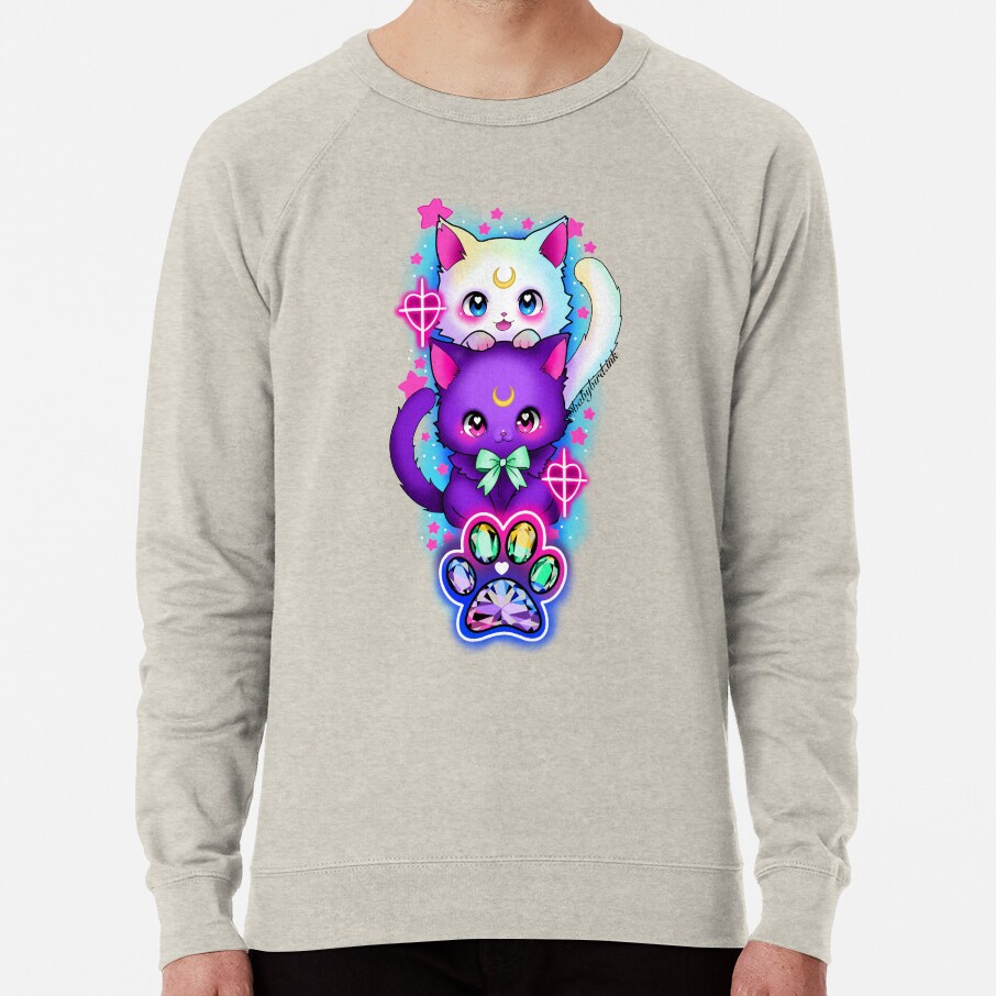 ssrcolightweight sweatshirtmensoatmeal heatherfrontsquare productx1000 bgf8f8f8 42 - Sailor Moon EU Store