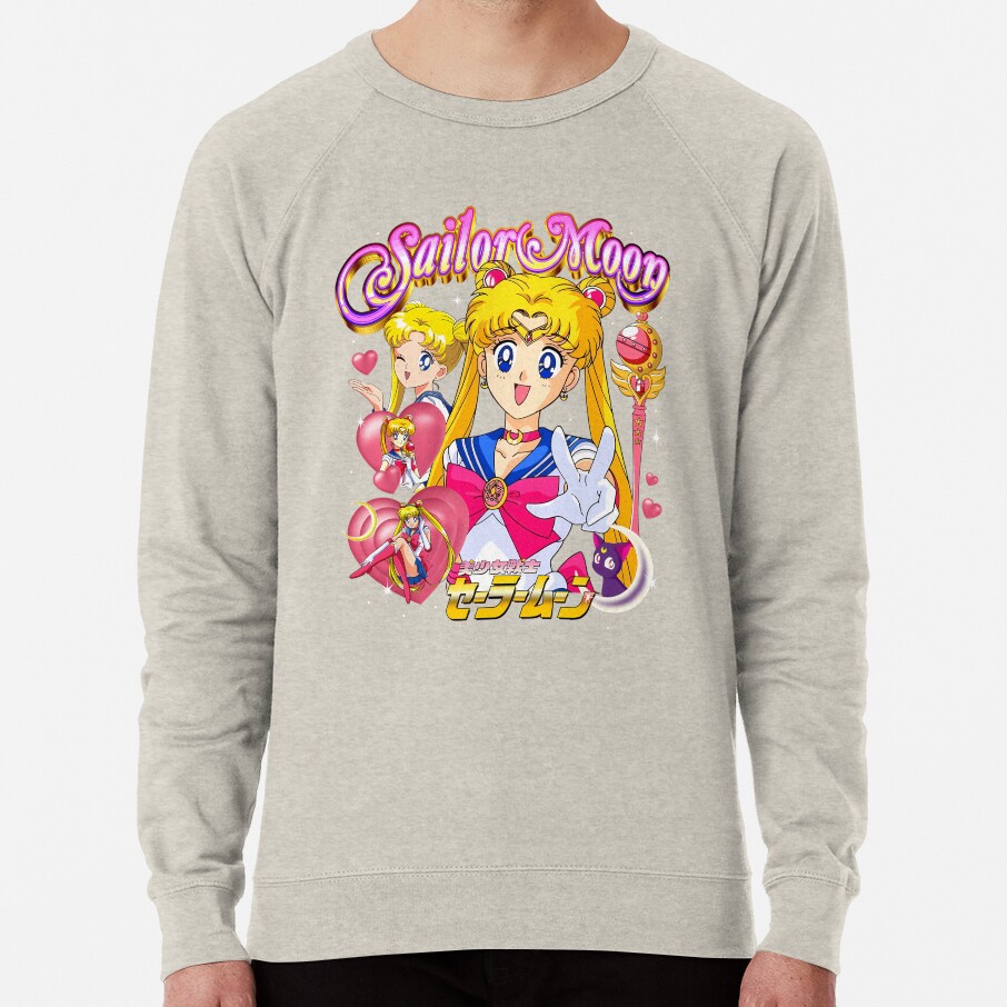 ssrcolightweight sweatshirtmensoatmeal heatherfrontsquare productx1000 bgf8f8f8 43 - Sailor Moon EU Store