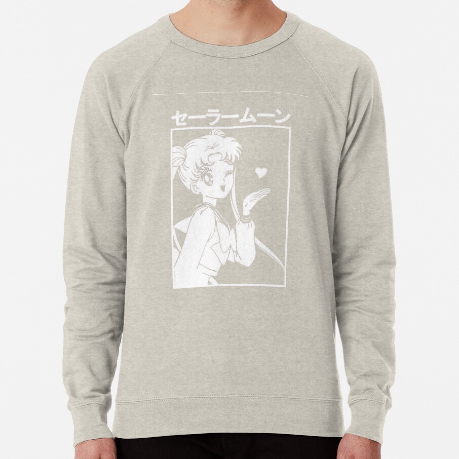 ssrcolightweight sweatshirtmensoatmeal heatherfrontsquare productx1000 bgf8f8f8 8 - Sailor Moon EU Store